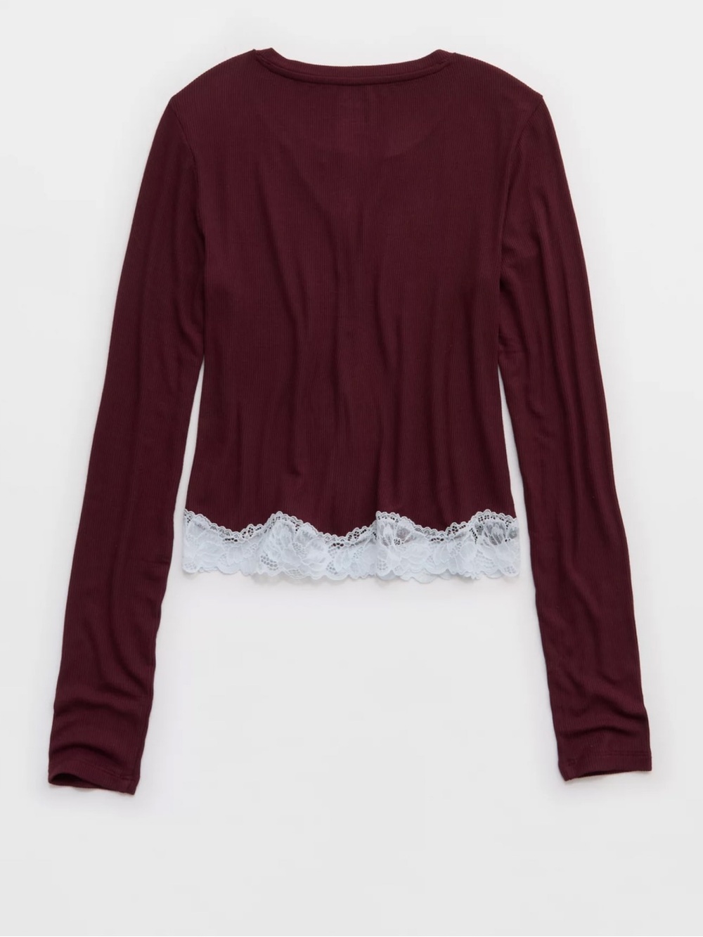Aerie Brand New (NWT) OVERSLEPT by Aerie Real Soft Ribbed Cardigan Royal Berry - Picture 4 of 10